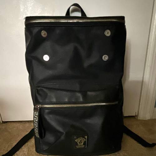 Versace men black backpack - versace, men’s
