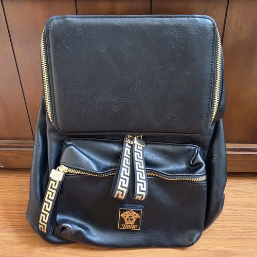 Versace parfums backpack - backpack, black