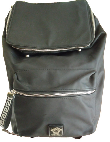 Versace parfums backpack black - parfums,