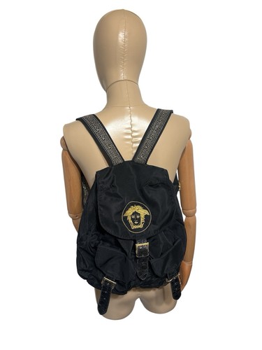 Vtg gianni versace - black, nylon