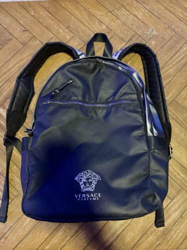 Versace black backpack perfum - black,